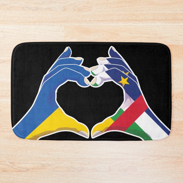 Item preview, Central African Republic Central African Ukraine Ukrainian Love Heart Peace designed and sold by FlagX.