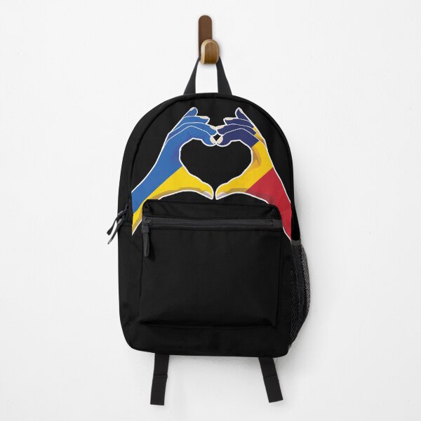 Item preview, Chad Chadian Ukraine Ukrainian Love Heart Peace designed and sold by FlagX.