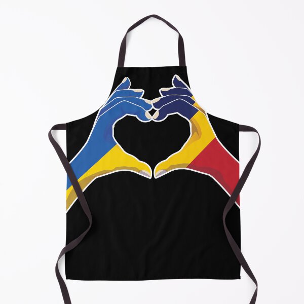 Item preview, Chad Chadian Ukraine Ukrainian Love Heart Peace designed and sold by FlagX.