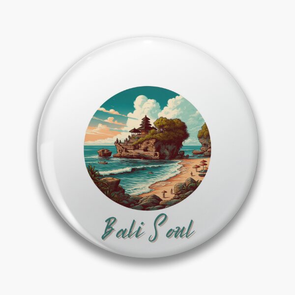 Item preview, "Bali Bliss: Retro Escape to Kintamani" - Surfing Balinese Travel designed and sold by stickercuffs.