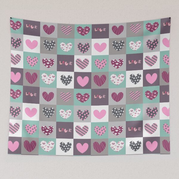 Item preview, Heart Shapes Pattern designed and sold by Motogetsu.