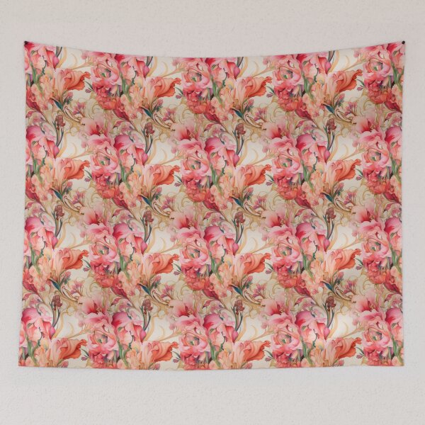 Item preview, Pink Baroque Floral designed and sold by Eden Digital Creative.