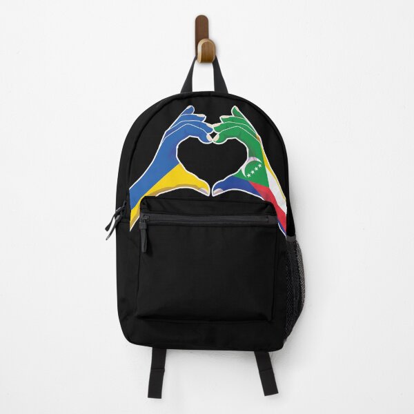 Item preview, Comoros Comorian Ukraine Ukrainian Love Heart Peace designed and sold by FlagX.