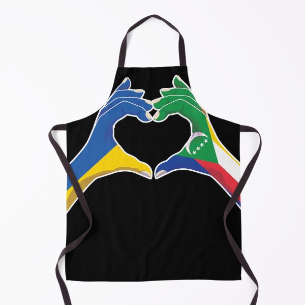 Item preview, Comoros Comorian Ukraine Ukrainian Love Heart Peace designed and sold by FlagX.