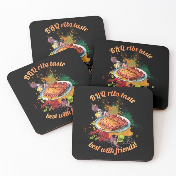 Item preview, BBQ ribs lying on a plate designed and sold by HarridanCreates.