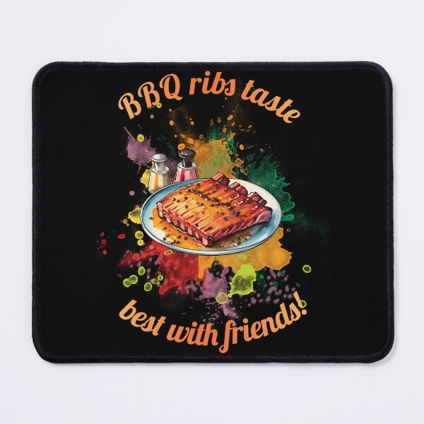 Item preview, BBQ ribs lying on a plate designed and sold by HarridanCreates.