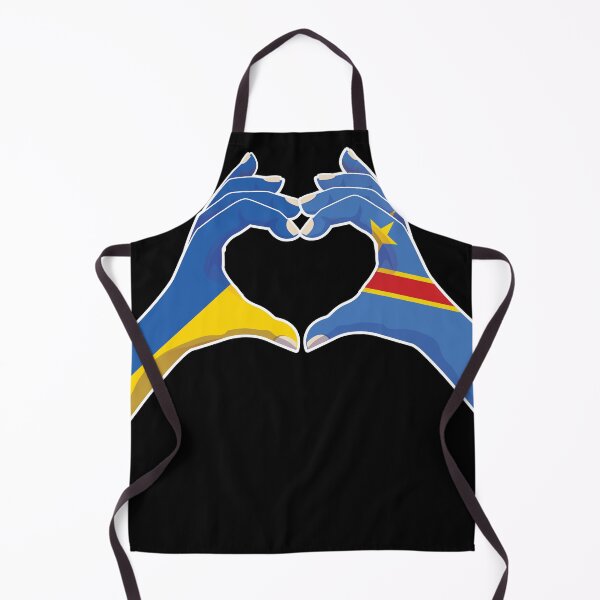Item preview, Congo Congolese Ukraine Ukrainian Love Heart Peace designed and sold by FlagX.