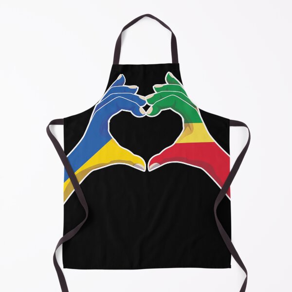 Item preview, Congo Congolese Ukraine Ukrainian Love Heart Peace designed and sold by FlagX.