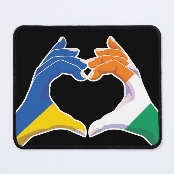 Artikelvorschau, Elfenbeinküste ivorisch Ukraine ukrainisch Liebe Herz Frieden entworfen und verkauft von FlagX.