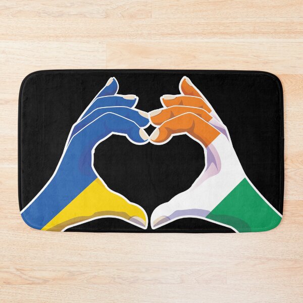 Item preview, Ivory Coast ivorian Ukraine Ukrainian Love Heart Peace designed and sold by FlagX.