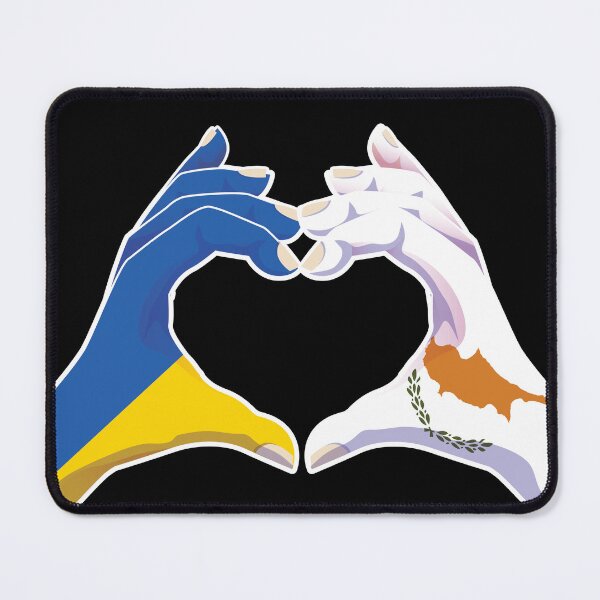 Item preview, Cyprus Cypriot Ukraine Ukrainian Love Heart Peace designed and sold by FlagX.