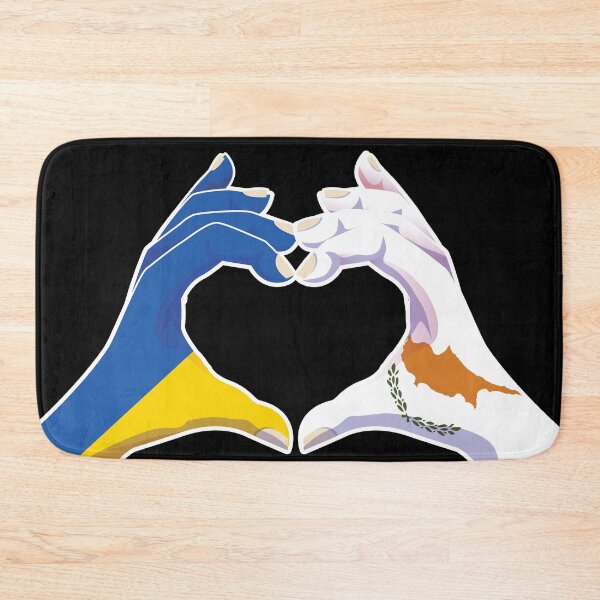 Item preview, Cyprus Cypriot Ukraine Ukrainian Love Heart Peace designed and sold by FlagX.