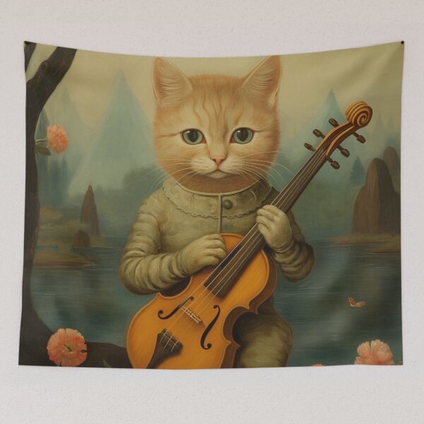 Item preview, The Cat and the Fiddle designed and sold by whitecat23.