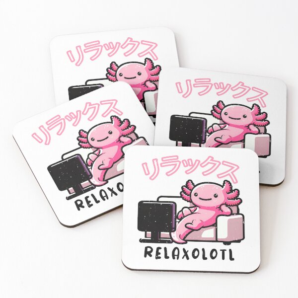 Item preview, Relaxolotl - Funny pink Axolotl Salamander Relaxing on Sofa Watching TV Gift designed and sold by JUSTBEELEGANT.