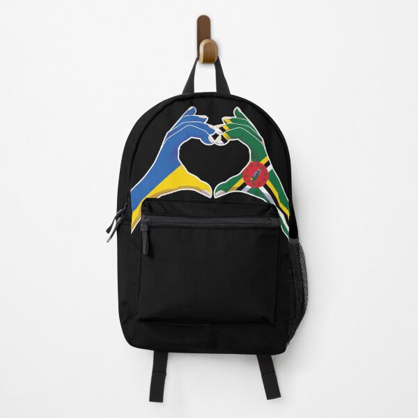 Item preview, Dominica Dominican Ukraine Ukrainian Love Heart Peace designed and sold by FlagX.
