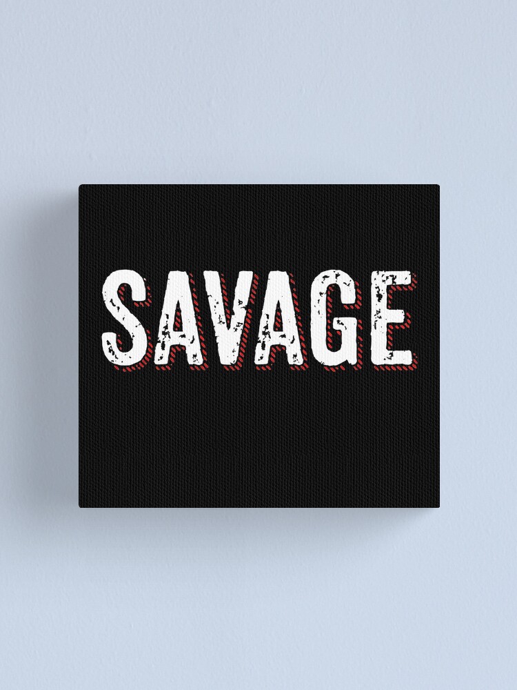 Alternate view of Savage Distressed Hip Hop Print Canvas Print
