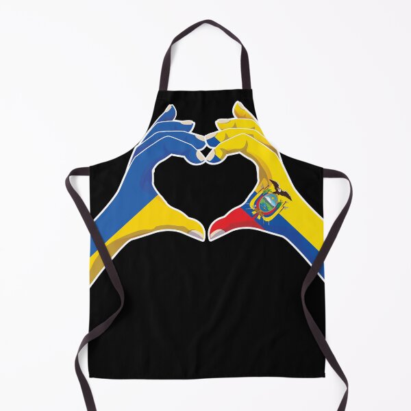 Item preview, Ecuador Ecuadorian Ukraine Ukrainian Love Heart Peace designed and sold by FlagX.