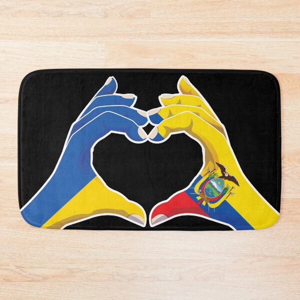 Item preview, Ecuador Ecuadorian Ukraine Ukrainian Love Heart Peace designed and sold by FlagX.