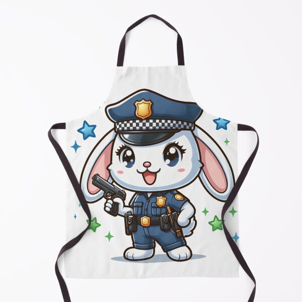 Item preview, cartoon rabbit wearing police costume designed and sold by MzulhilmiZam.