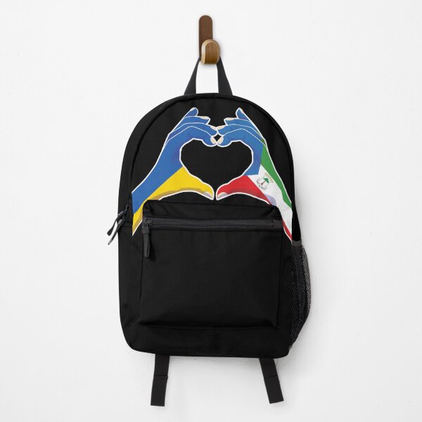 Item preview, Equatorial Guinea Equatoguinean Ukraine Ukrainian Love Heart Peace designed and sold by FlagX.