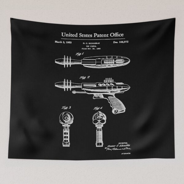 Item preview, Laser Gun Toy Patent White designed and sold by Luve Store.