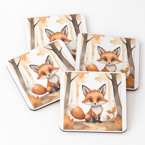 Item preview, A little fox in an autumn scenery. designed and sold by NewtBoo.