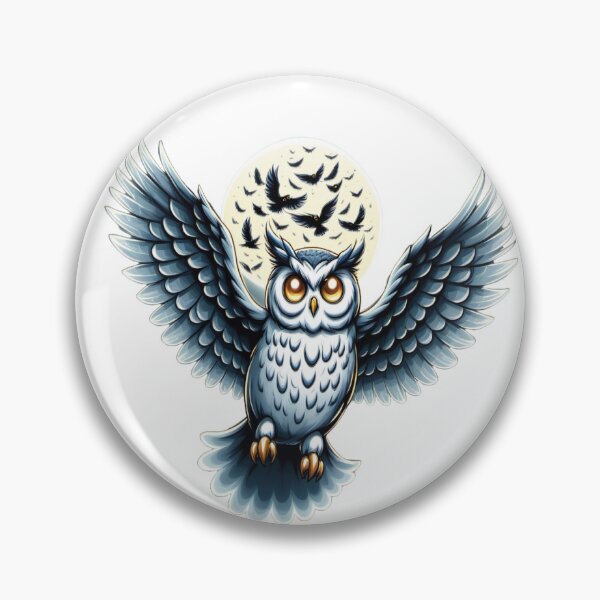 Item preview, An Owl ghost flies  designed and sold by NagalkarArtWork.
