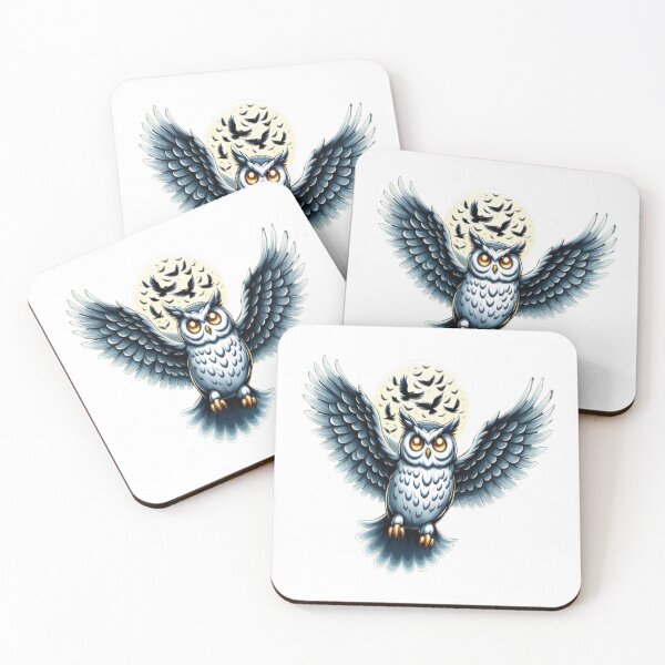 Item preview, An Owl ghost flies  designed and sold by NagalkarArtWork.