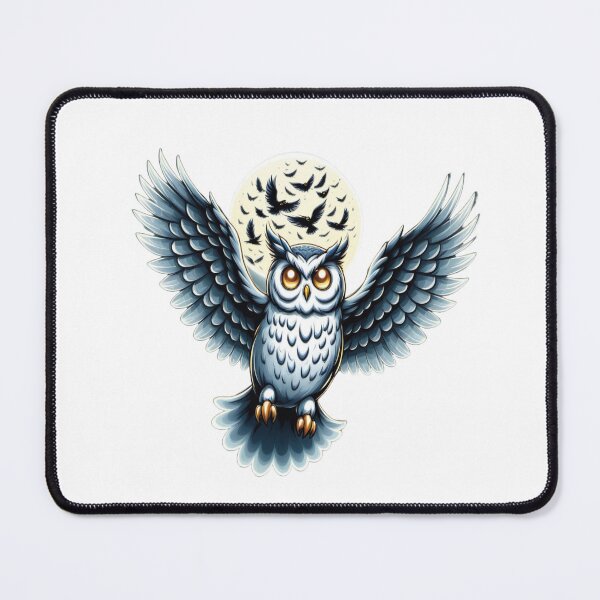 Item preview, An Owl ghost flies  designed and sold by NagalkarArtWork.