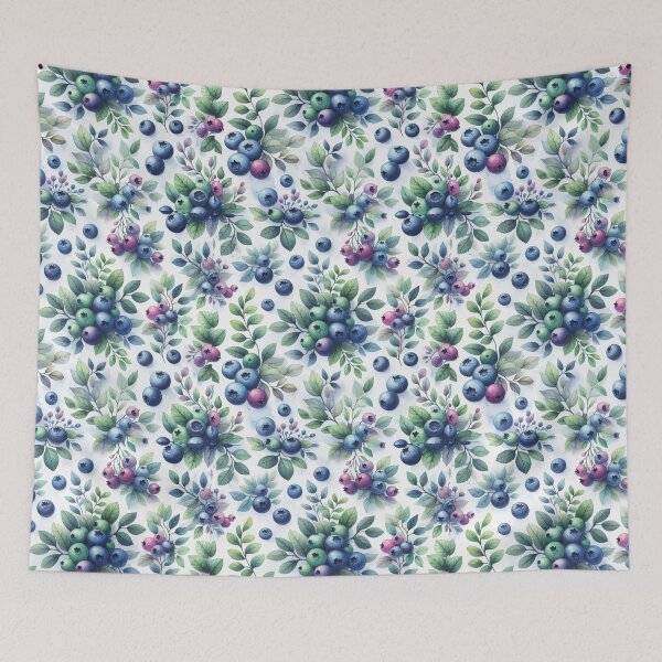 Item preview, Bush of blueberries-repeating pattern designed and sold by Dominika Farkašová.