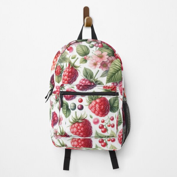 Item preview, Raspberry watercolor artwork-repeating pattern designed and sold by Dominika Farkašová.
