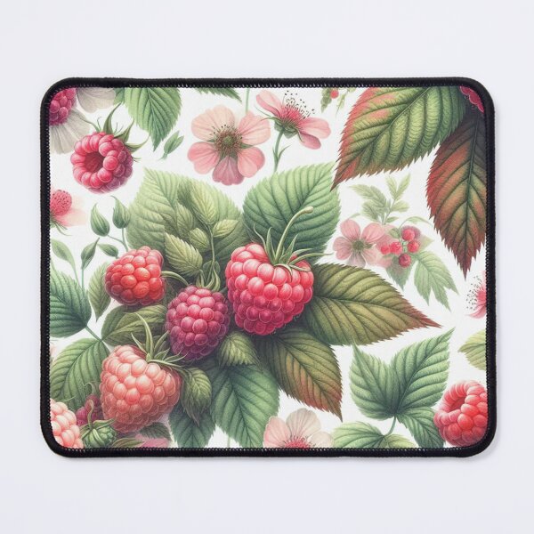 Item preview, Floral raspberry design-repeating pattern designed and sold by Dominika Farkašová.