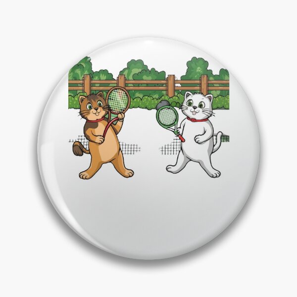 Item preview, Whisker-Serve: Playful Cat Tennis designed and sold by CatMemesWorld.