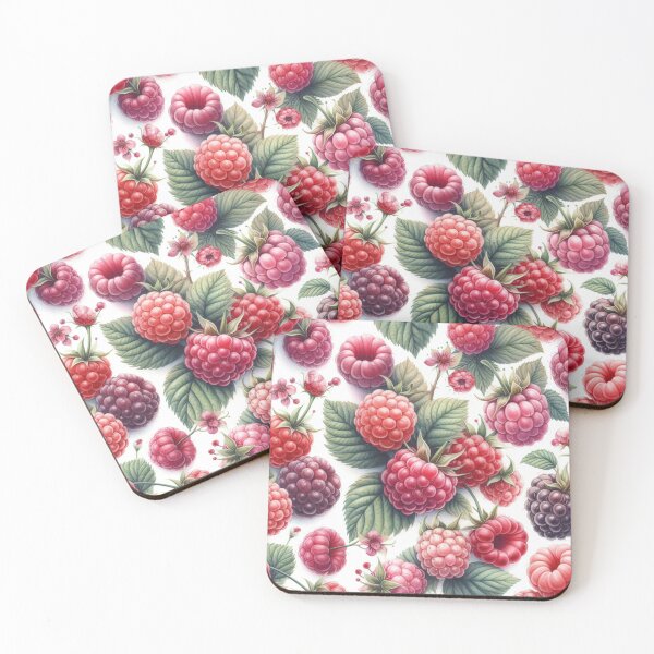 Item preview, Scattered raspberry pattern -repeating pattern designed and sold by Dominika Farkašová.