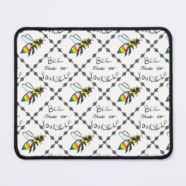 Item preview, Bee True to Yourself LGBTQIA+ Pride Bee designed and sold by Celeste Bocchicchio-Chaudhri.
