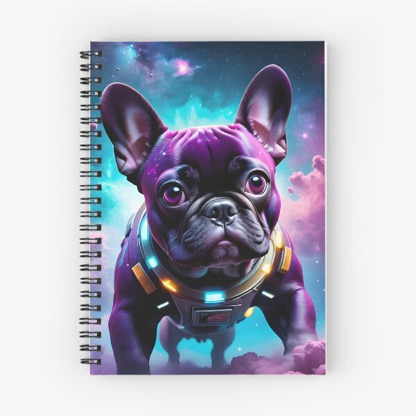 Item preview, French Bulldog in space fantasy art pic Neon Punk style 2 designed and sold by PineappleBlend.
