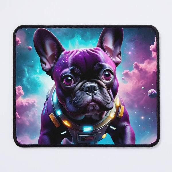 Item preview, French Bulldog in space fantasy art pic Neon Punk style 2 designed and sold by PineappleBlend.