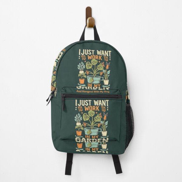 Item preview, I Just Want To Work In My Garden And Hangout With My Dog designed and sold by Verycutethings.