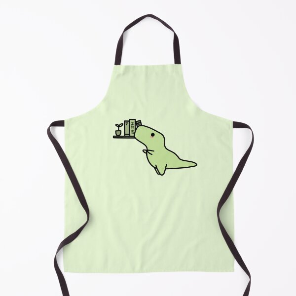 Item preview, Green T-Rex reaching for book designed and sold by Cre8iveCat.