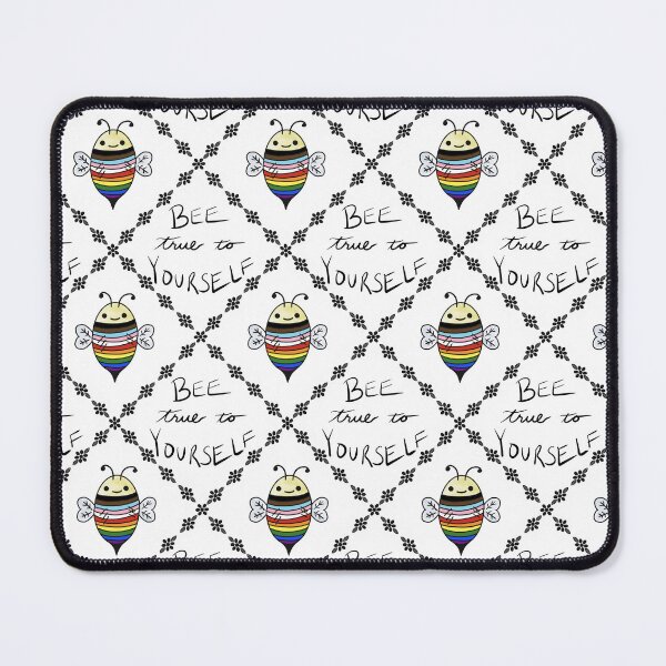 Item preview, Bee True to Yourself LGBTQIA+ Cute Pride Bee designed and sold by Celeste Bocchicchio-Chaudhri.
