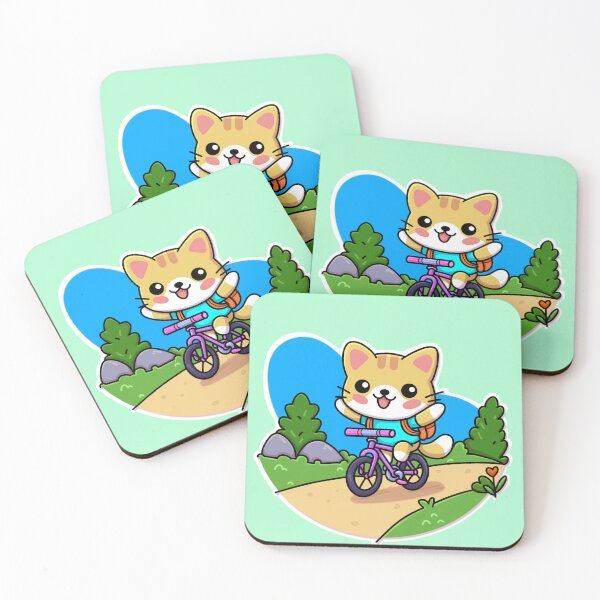 Item preview, #1 cyclist cat designed and sold by Kiskadee-Draw.
