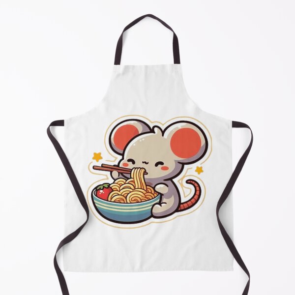 Item preview, Cute mouse eating ramen  designed and sold by Culmika.