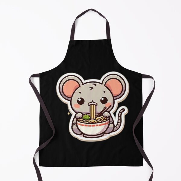 Item preview, Cute mouse eating ramen  designed and sold by Culmika.