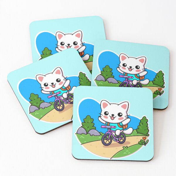 Item preview, #2 cyclist cat designed and sold by Kiskadee-Draw.