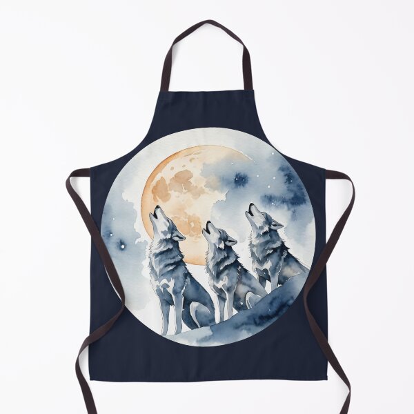 Item preview, Lunar melodies - three wolves howling to the moon designed and sold by PragmaticP.