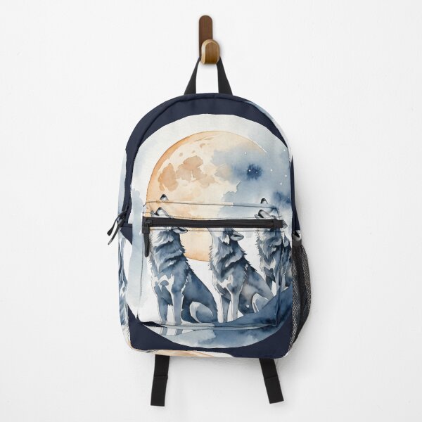 Item preview, Lunar melodies - three wolves howling to the moon designed and sold by PragmaticP.
