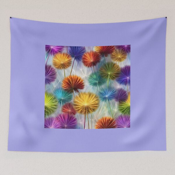 Item preview, pattern with colorful flowers designed and sold by Super-Fox.