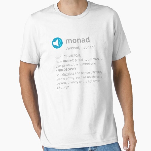 Item preview, the Google definition of the English word "monad" as a lettering designed and sold by channel-art.