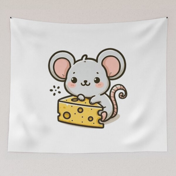 Item preview, Cute mouse with cheese  designed and sold by Culmika.