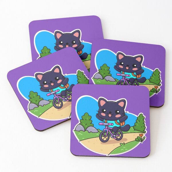 Item preview, #3 cyclist cat designed and sold by Kiskadee-Draw.